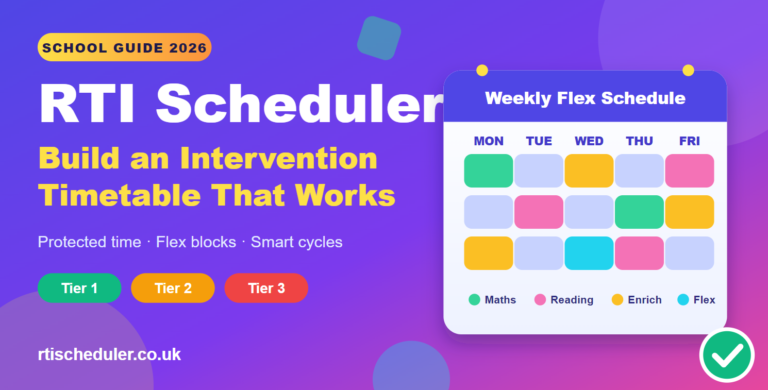 RTI Scheduler: Build an Effective Intervention Timetable